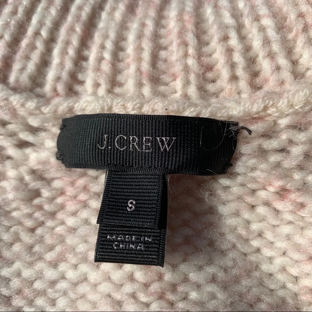 J.Crew The Chunky Knit Sweater Wool Mohair Oversized Yarn Pullover
